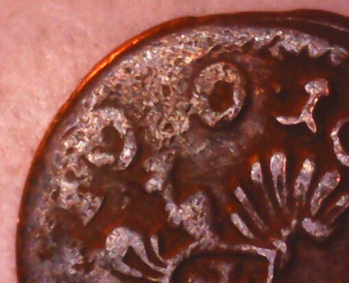 1665 Poland 1 Solidus, Alignment & Planchet Clip Errors; Old Coin Foreign Money