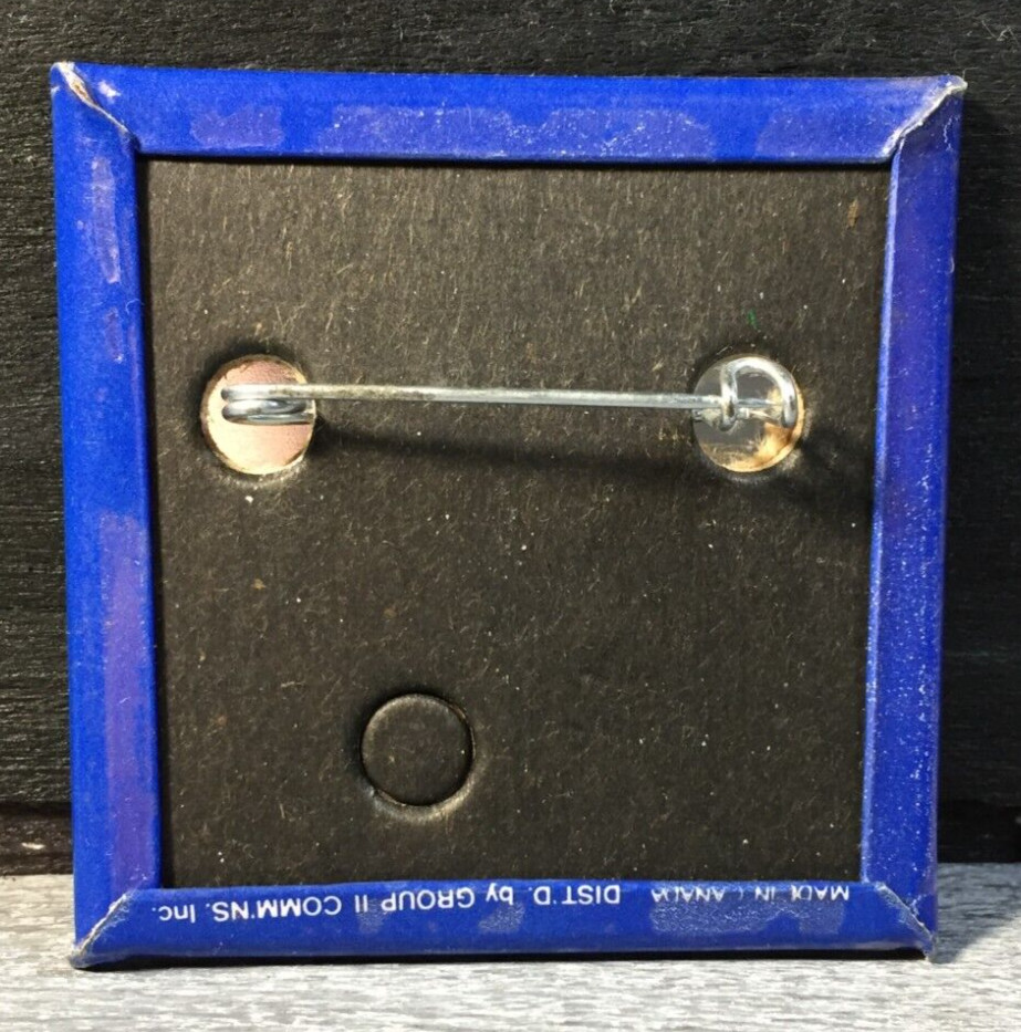 1988 McDonald’s Make It Mac Tonight Crescent Moon Employee Button Pin 2" Square