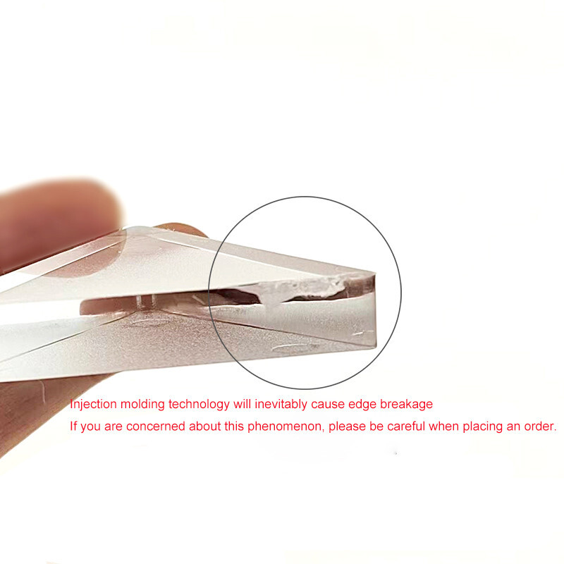 6PC Optical Plastic Prism for Teaching Physics Principle Light Experiment