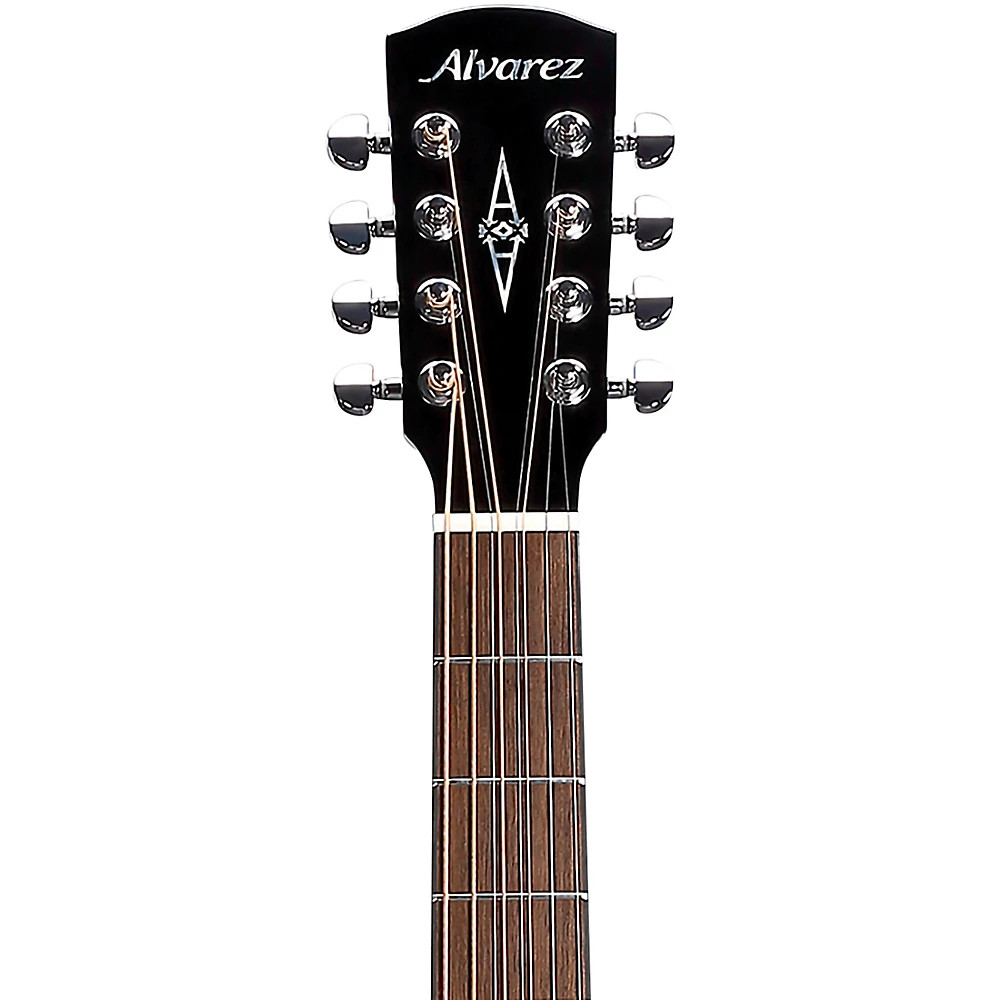 Alvarez ABT60CE 8-String Baritone Acoustic-Electric Guitar Black