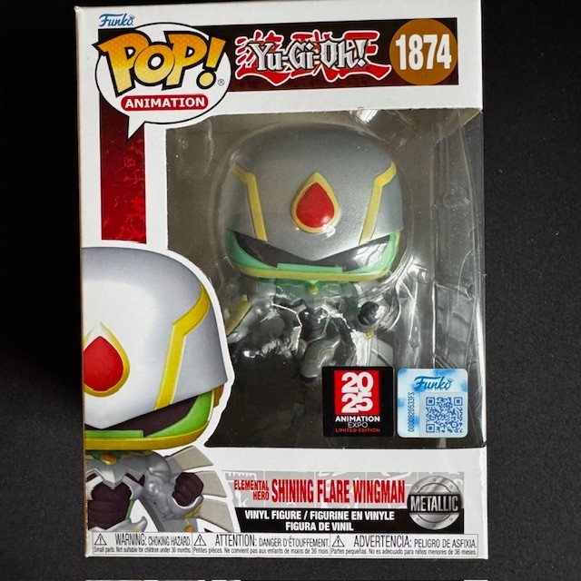 Yu Gi Oh Funko Pop! Exclusive Elemental Hero Wingman Bundle Shining Flame