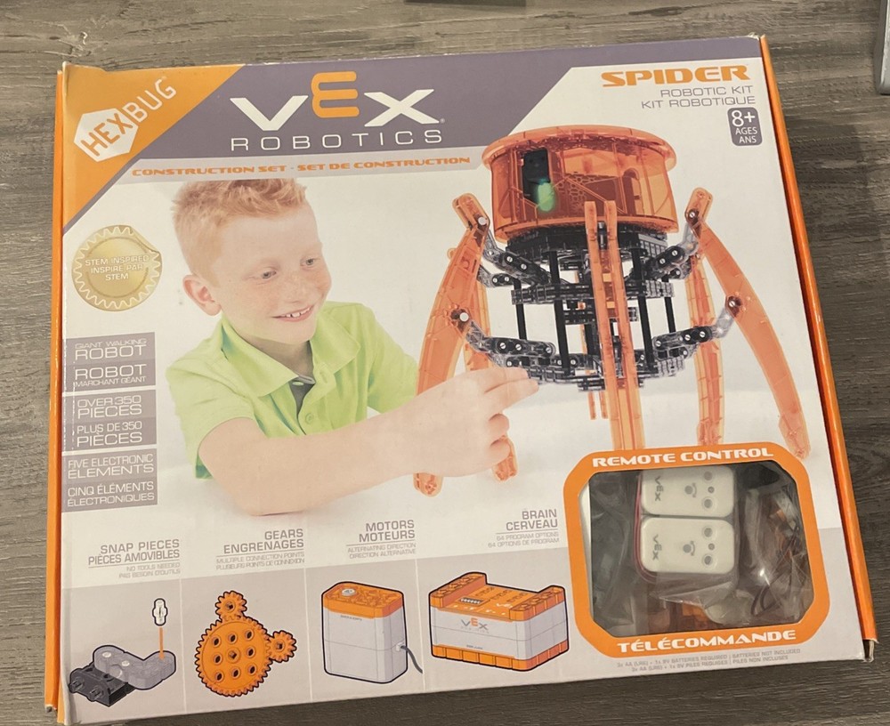 Hexbug Vex Robotics Spider Robotic Kit Remote Control Construction Set Used