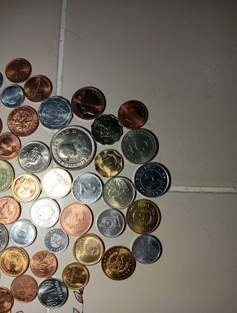 50 Different Coins from 50 Different Countries - Most Uncirculated