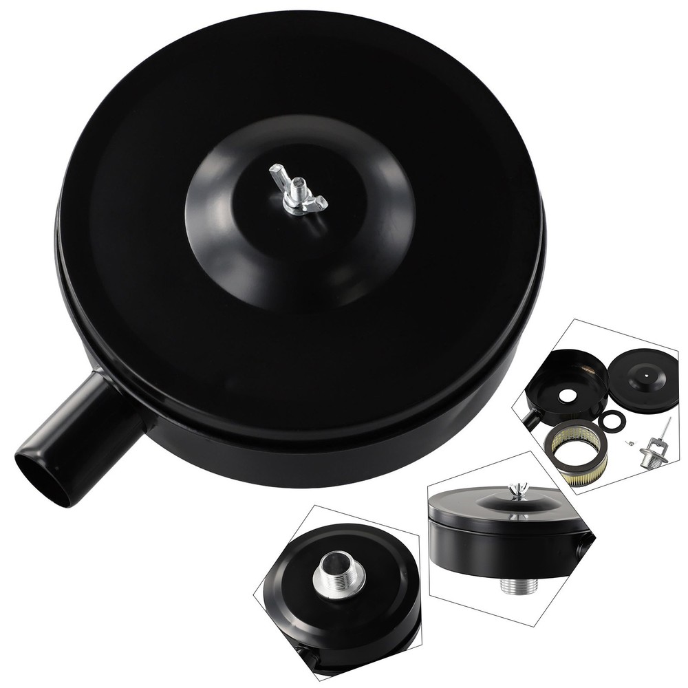 Compressor Male Threaded 32mm Air Intake Silencer Filter Metal Shell,150mm
