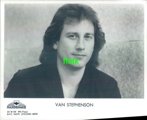 Press Photo: VAN STEPHENSON 8x10 B&W
