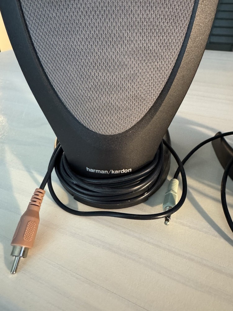 Harman/Kardon Stereo Speakers – Tested, Working – Wired Desktop PC Audio