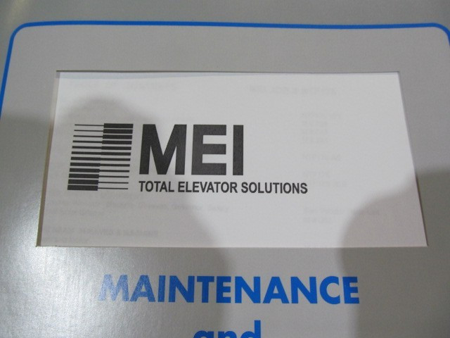 MEI Total Elevator Solutions Maintenance and Installation Manual