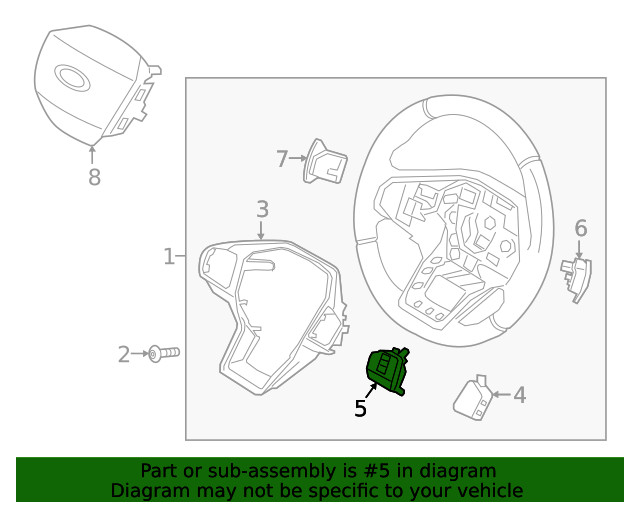Genuine Ford Switch Assembly Control LB5Z-9C888-Q