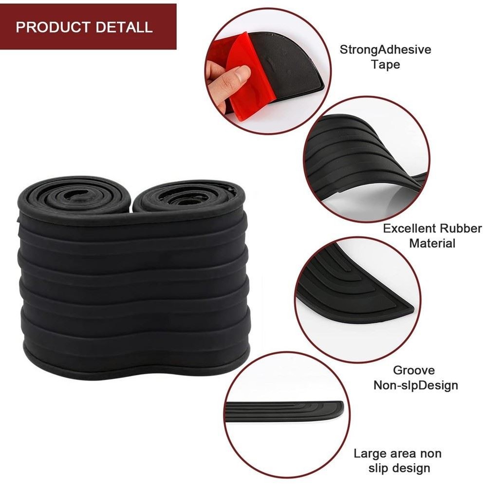 Car Rear Bumper Protector Universal Flexible Bumper Guard Protector