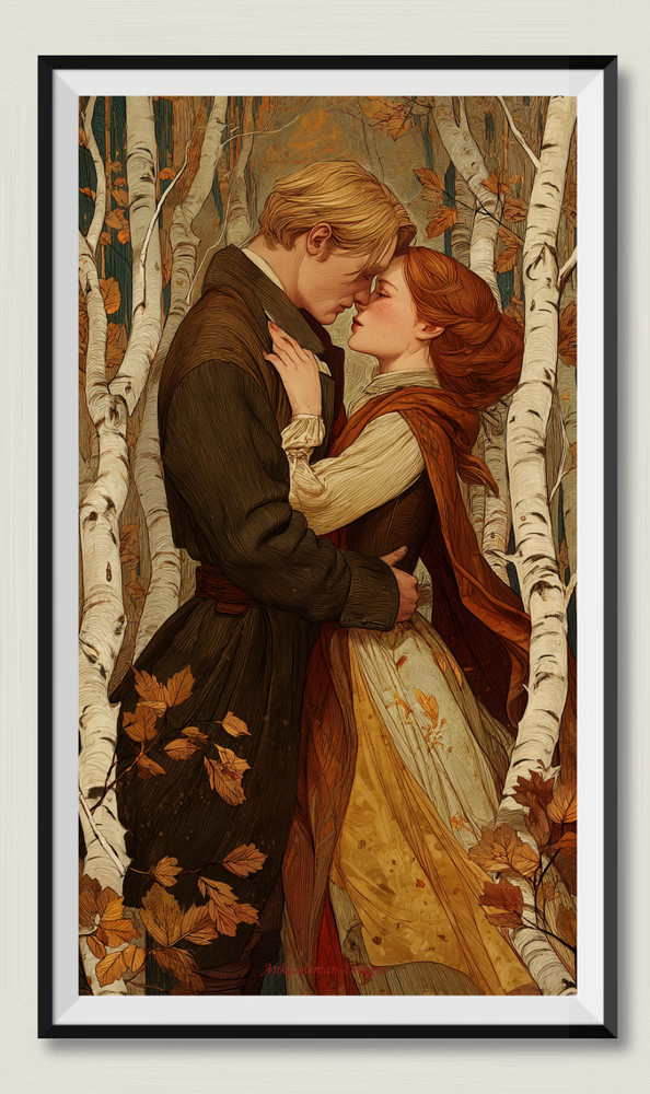 Held by Autumn - DIY Chart Counted Cross Stitch Patterns Needlework DMC Color