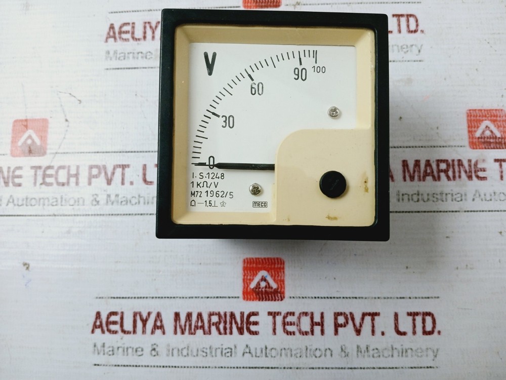 Meco M72 Analog Voltmeter 0-100V 1KOHM/V