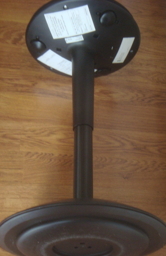 IKEA NILSERIK Adjustable Standing Support Stool Black Swivel function Display
