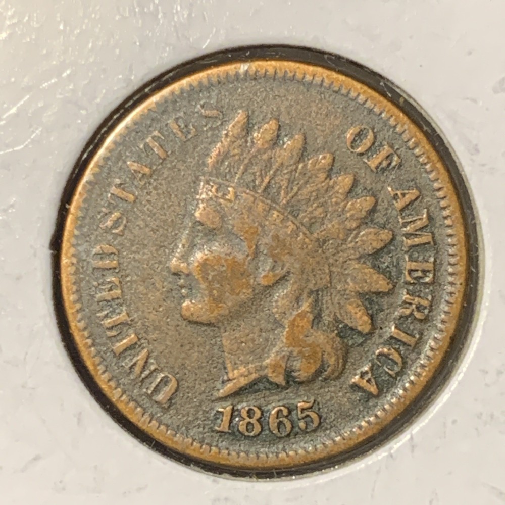 1865 Bronze Indian Cent ~ EXCELLENT DETAILS ~