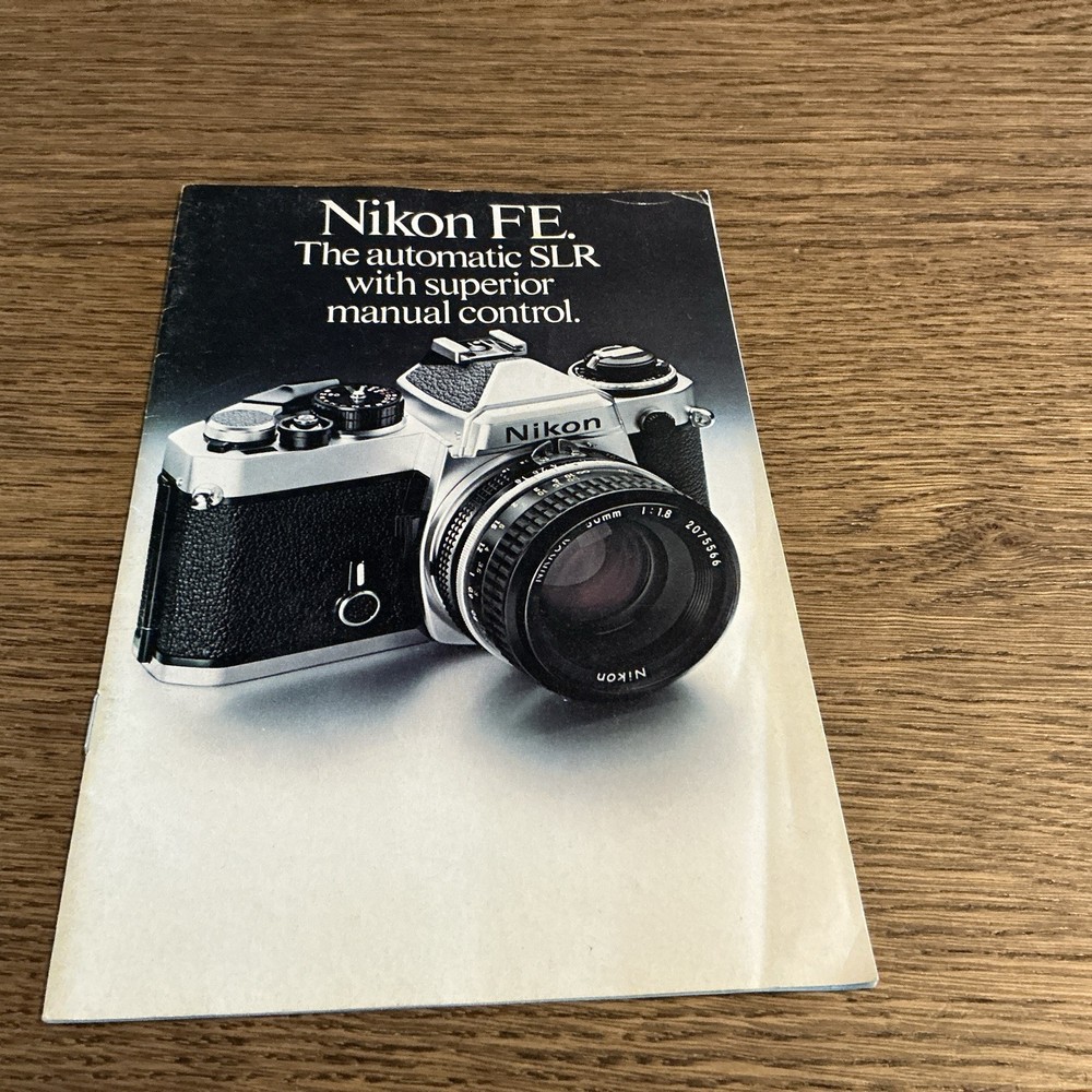 Vintage Nikon Camera Brochure FE SLR