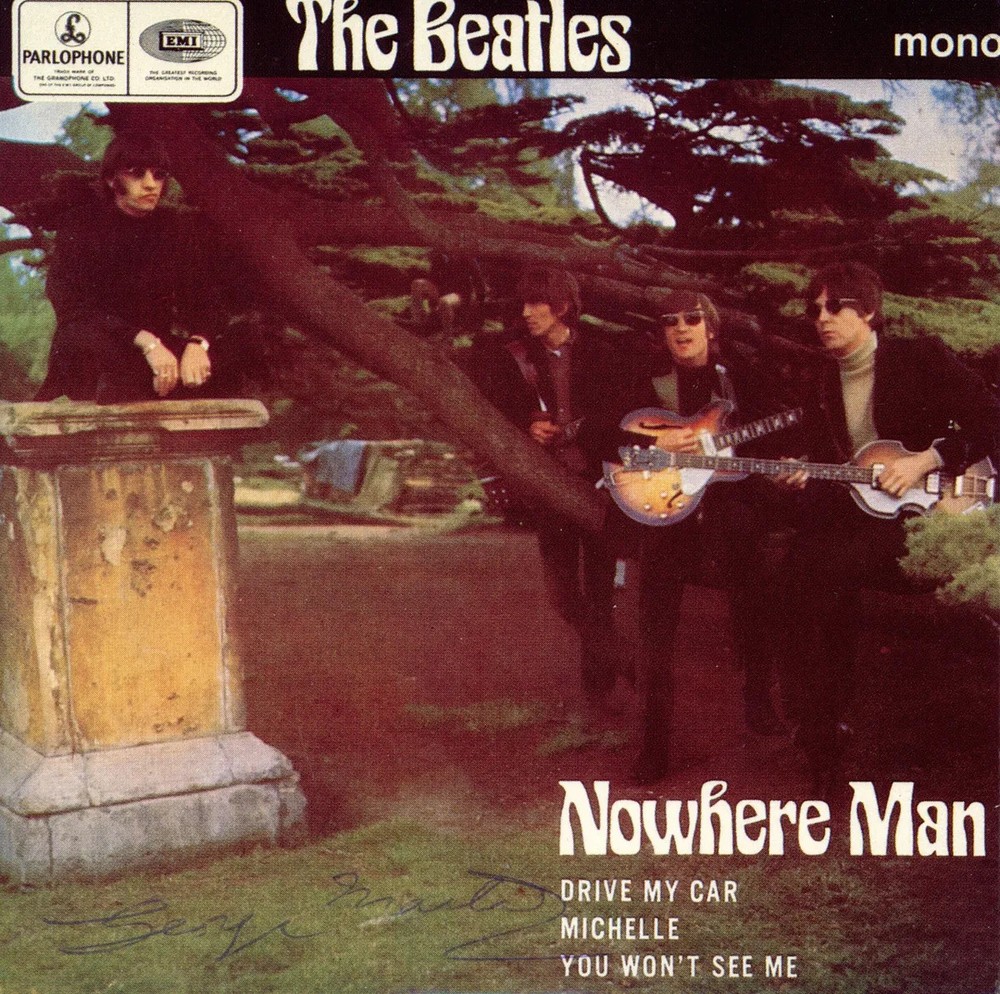 George Martin Signed The Beatles ‘Nowhere Man’ CD