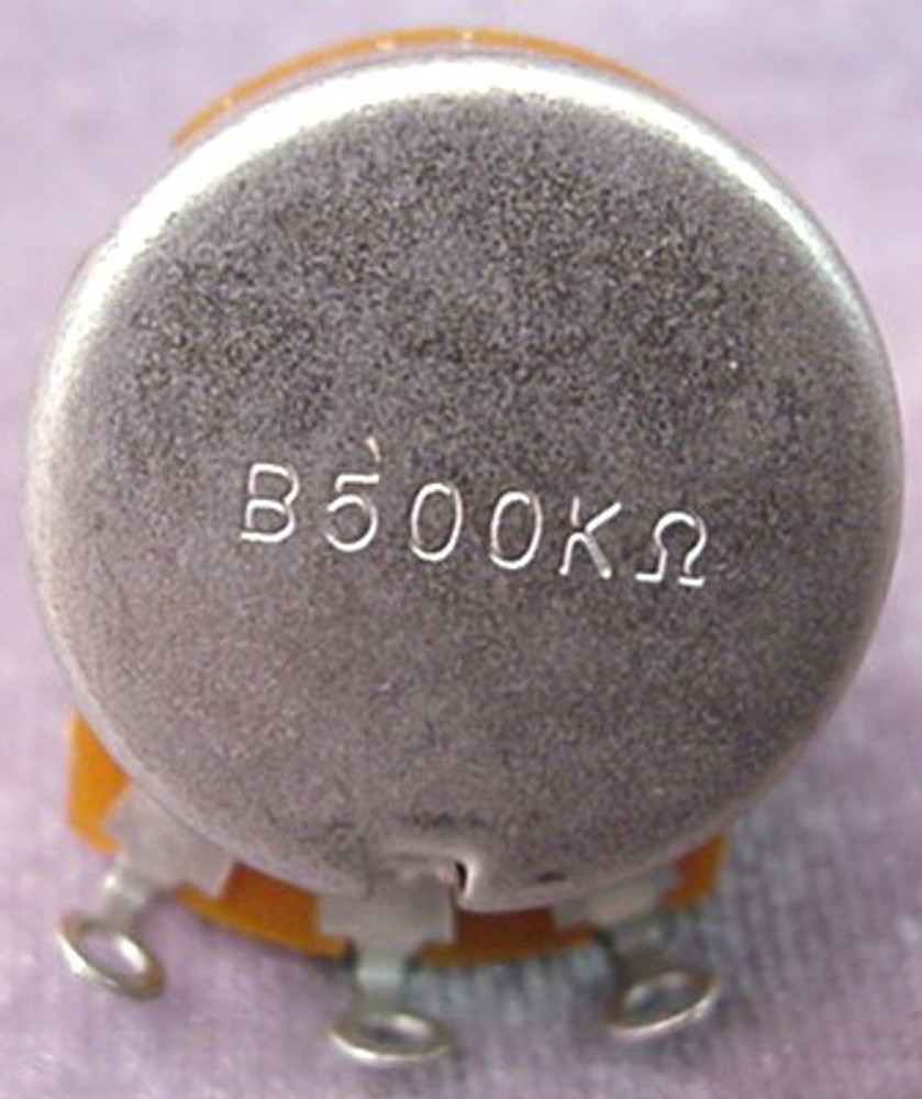 B500k QUARTER SIZE ELECTRIC GUITAR CONTROL POT