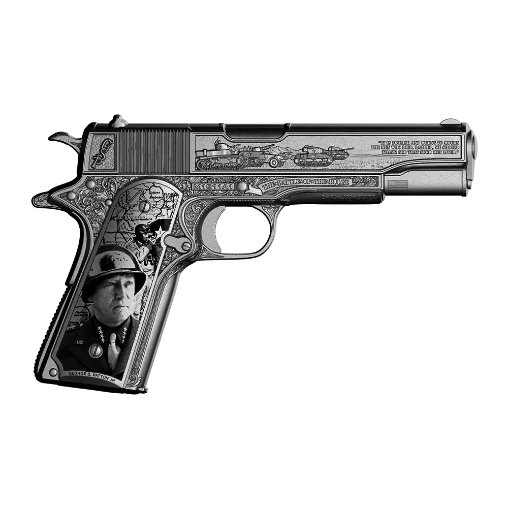 2026 Samoa GENERAL PATTONS 1911 Pistol  2 Oz Silver Coin 5$
