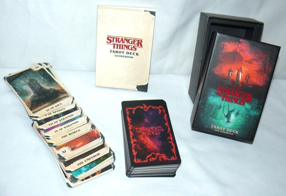 First Official Netflix Stranger Things Tarot Deck 78 Cards & Book