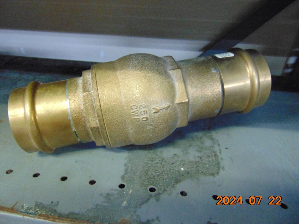 Nibco 2″ PROPRESS RED BRASS SPRING Check Valve 250 Cwp