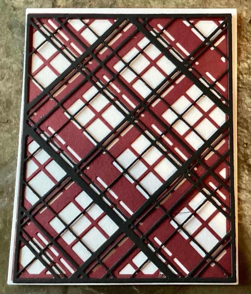 Tim Holtz Die Cuts * Layered Plaid * Four Sets *