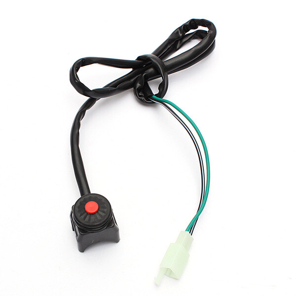 Motorcycle Kill Switch Start/Horn Pushbutton Universal Quad Moped ATV Handlebars