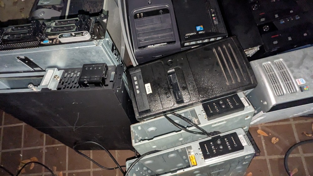 As-is* Large Computer Electronics Lot Desktop, Monitors Etc. *Local Pickup Only*