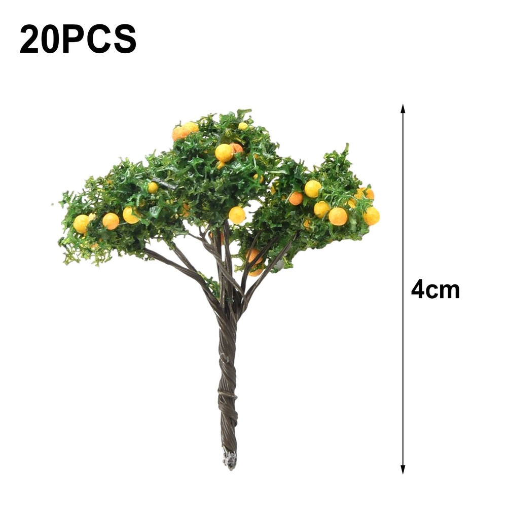 DIY Model Trees O Scale 20 Pcs Architecture Tree Orange Fruit Tree Model Replace