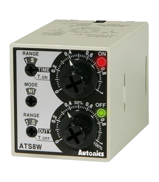 AUTONICS ATS8W-43 Twin Timer, 6-Mode, Multi-Range(0.3 Sec-30Hours)
