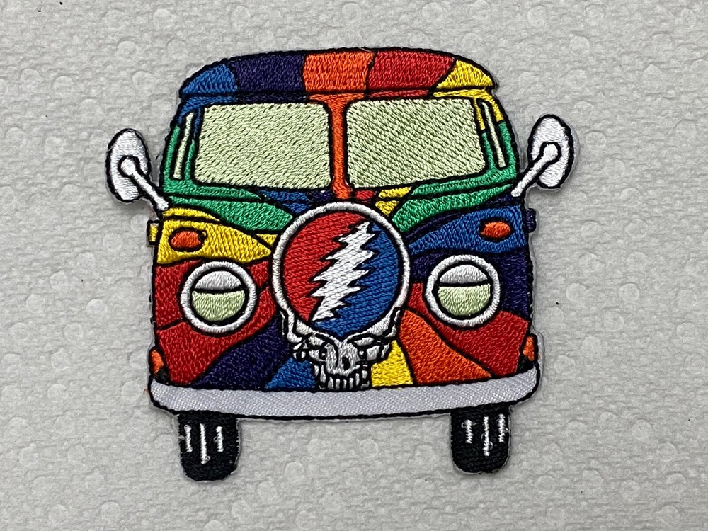 GRATEFUL DEAD - VW BUS - IRON or SEW-ON PATCH