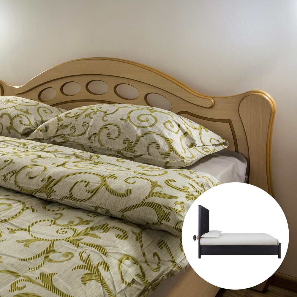 Headboard Stoppers, 8Pcs - Adjustable Bed Frame Anti-Shake (46-64mm, Black)