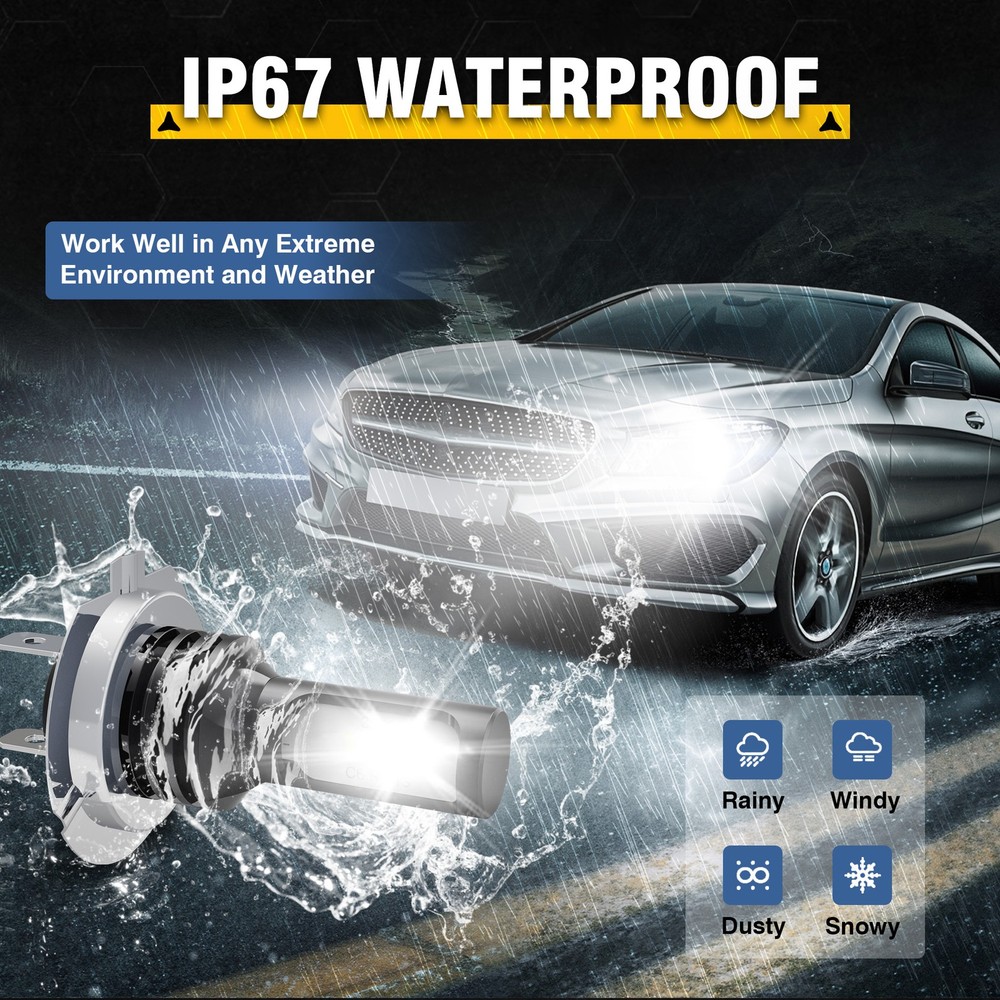 6x For Volkswagen Jetta 2007-2014 Combo LED Headlight High/Low + Fog Light Bulbs