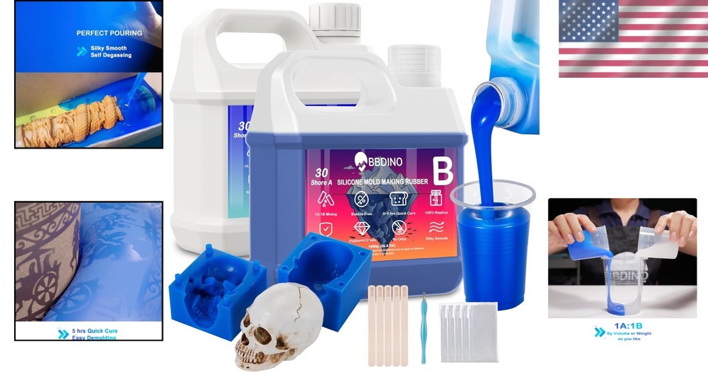 High Strength Sapphire Blue Silicone