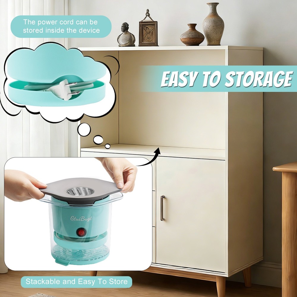 8-Cup Capacity Blue Air Popcorn Maker