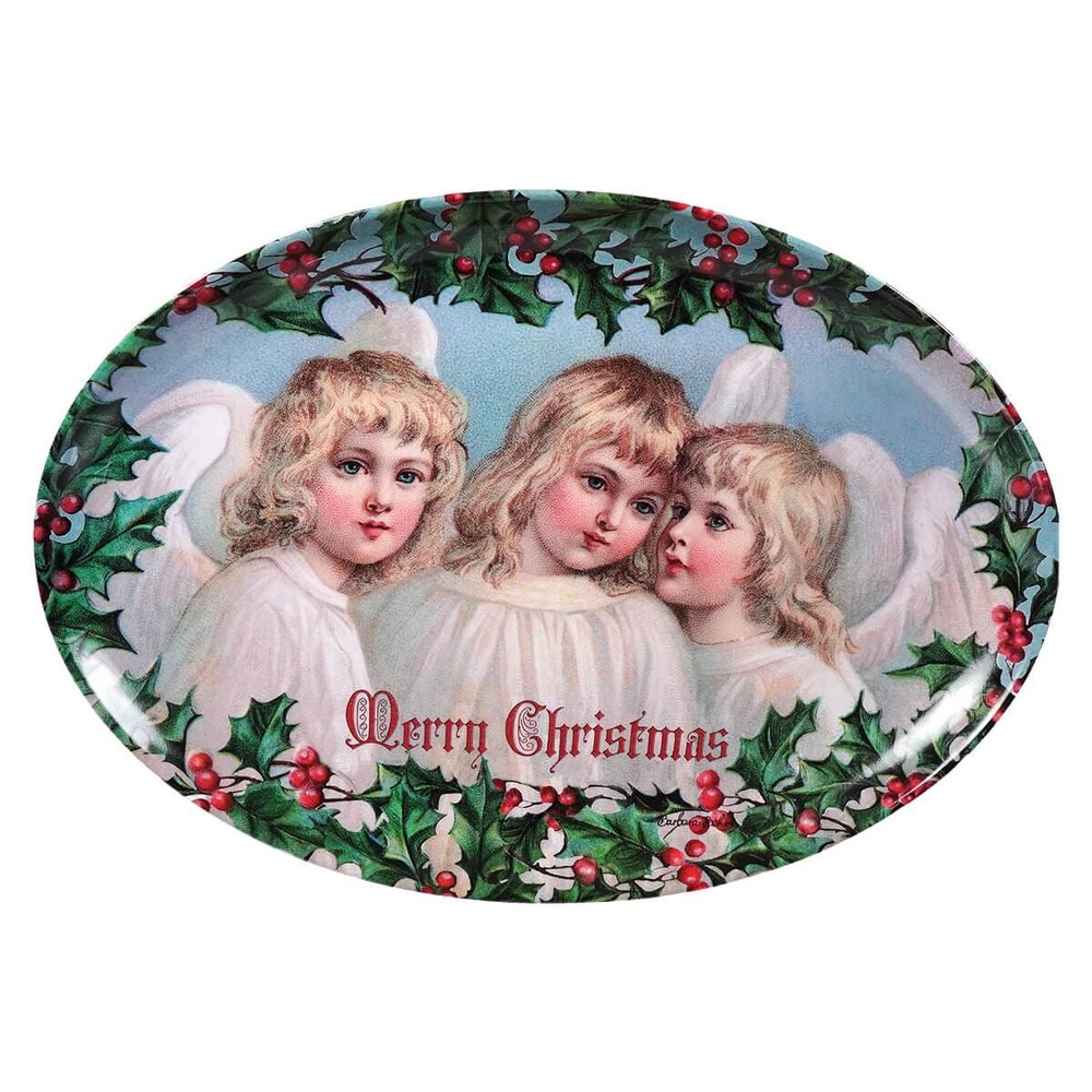 Merry Christmas Angel Platter
