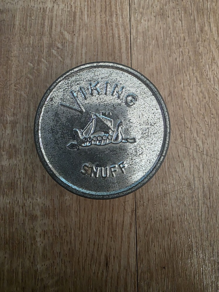 Vintage Viking Snuff Empty Tin Collectable