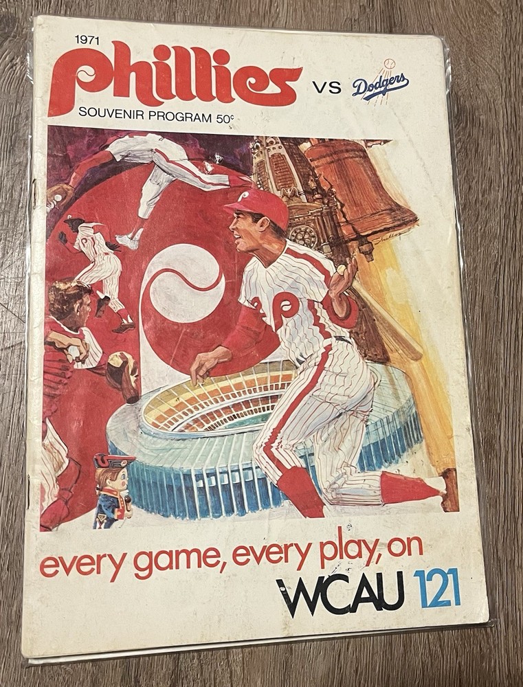 1971 Phillies VS Dodgers Souvenir Program (READ DESCRIPTION)
