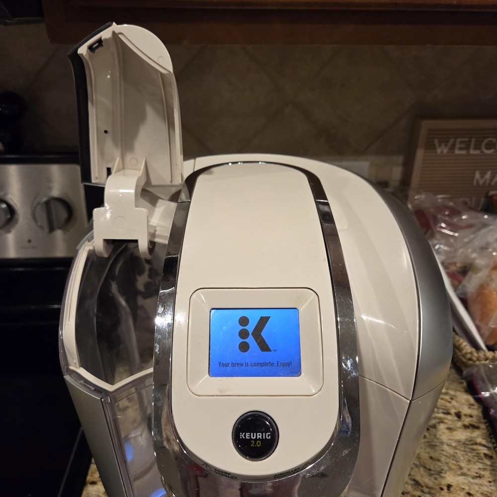 Keurig 2.0 Coffee Maker Cream Filter Holder Programmable