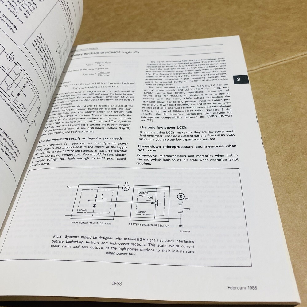USED 1988 Philips/Signetics High-Speed CMOS Databook