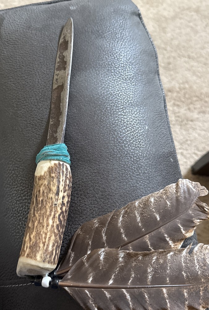 Native Crafted Antler Knife Collector Piece