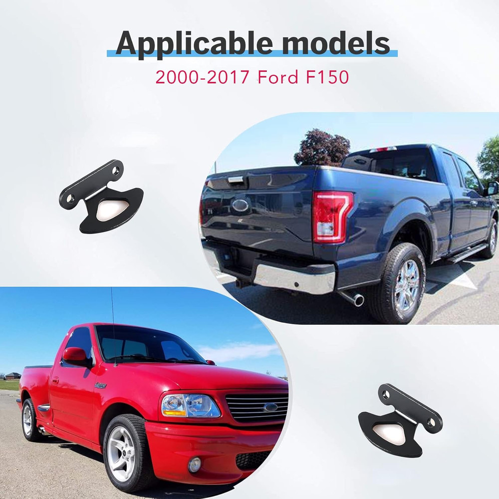 4-Pack Inner Bed Tie down Hooks Anchors Kit Compatible with F150 2000-2017 Style