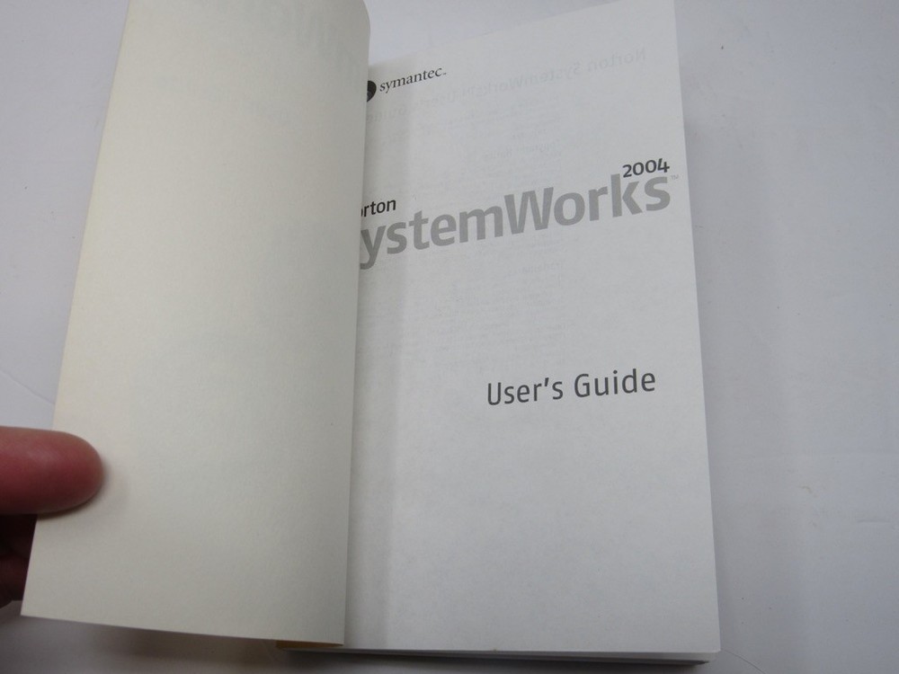 2004 Symantec Norton SystemWorks User's Guide ORIGINAL EXCELLENT COND