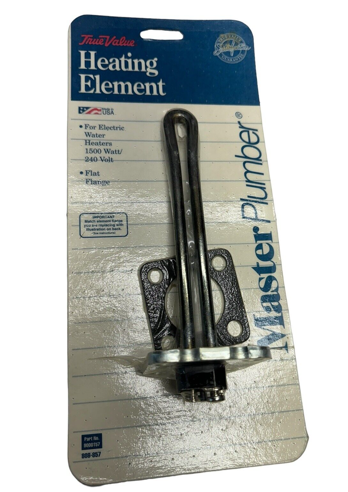 Master Plumber 9000157 Electric Water Heating Element, 1500 Watt, 240V, 9224