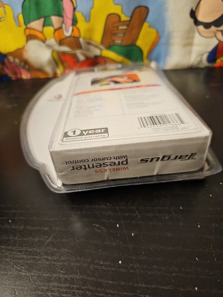 Targus Wireless Presenter With Cursor Control Built In Laser Pointer