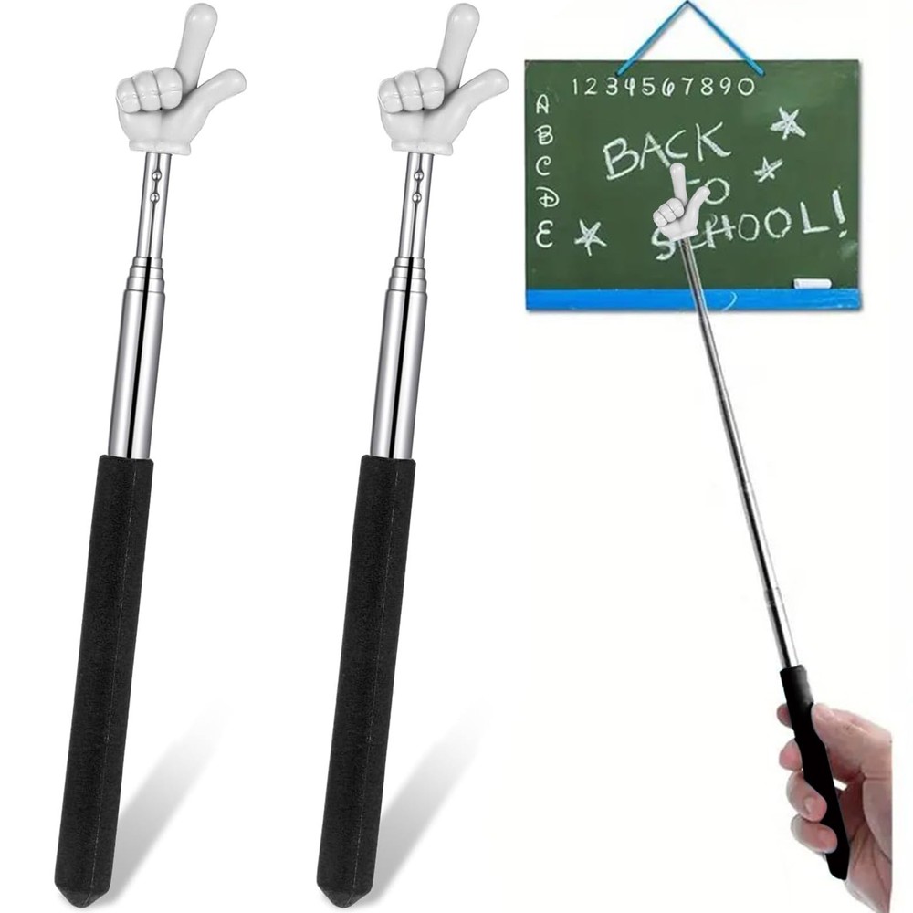 2Pcs Pointer Finger Stick – Multipurpose Teacher Supplies Pointer Stick,En