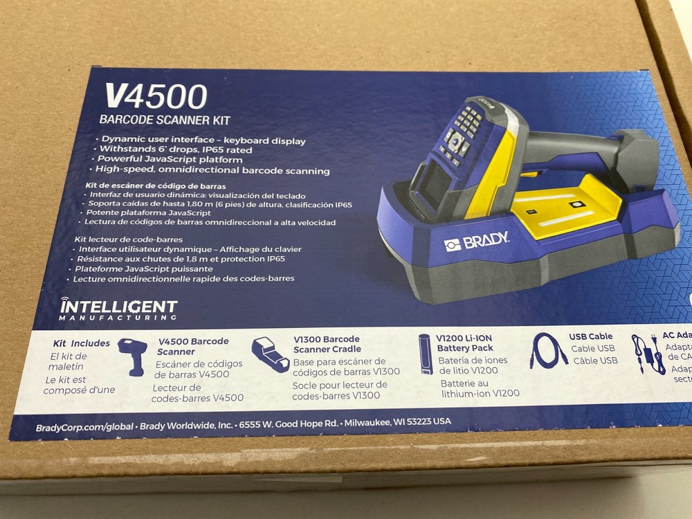 Brady V4500 - Kit - barcode scanner - 177229