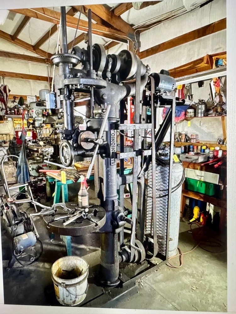 Antique Cincinnati BICKFORD 21" Drill Press - 220 volt WORKING.