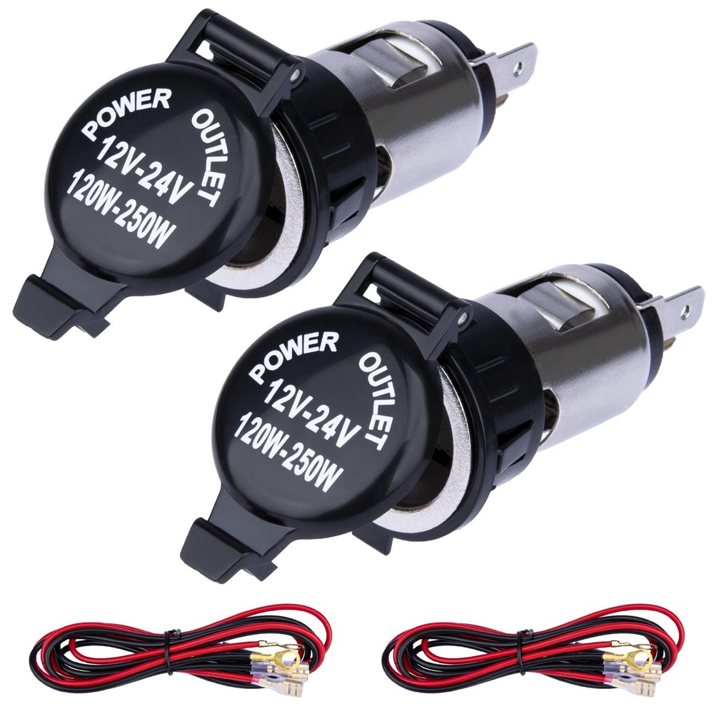 2 PCS Car Cigarette Lighter Socket, Replacement, 12 Volt...