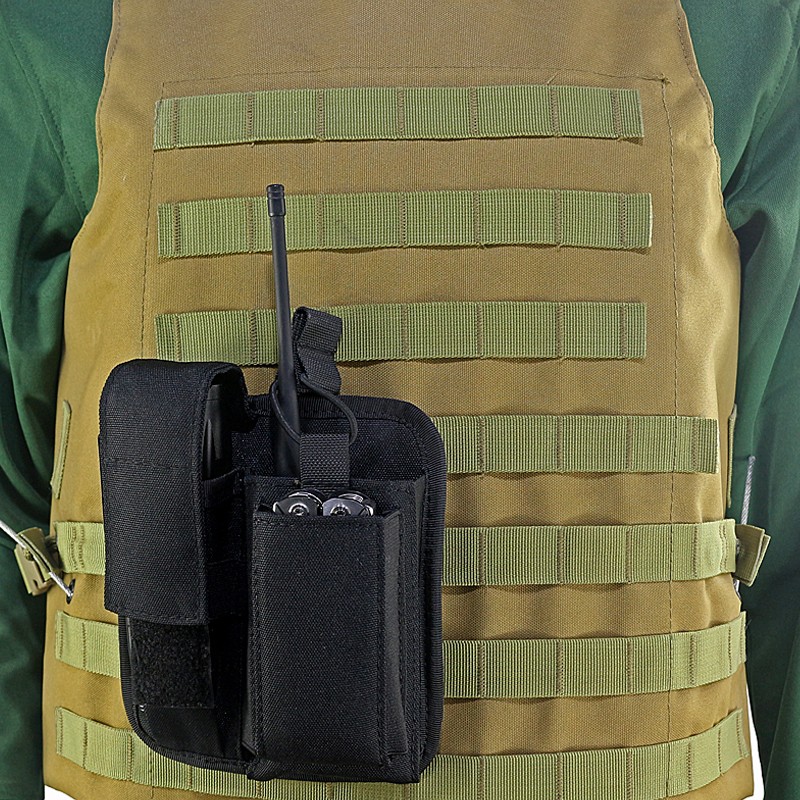 Multifunctional Molle EDC Tools Bag Flashlight Pack Radio Magazine Storage Pouch