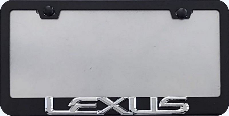 LEXUS 3D  Chrome Script   Stainless Steel Frame