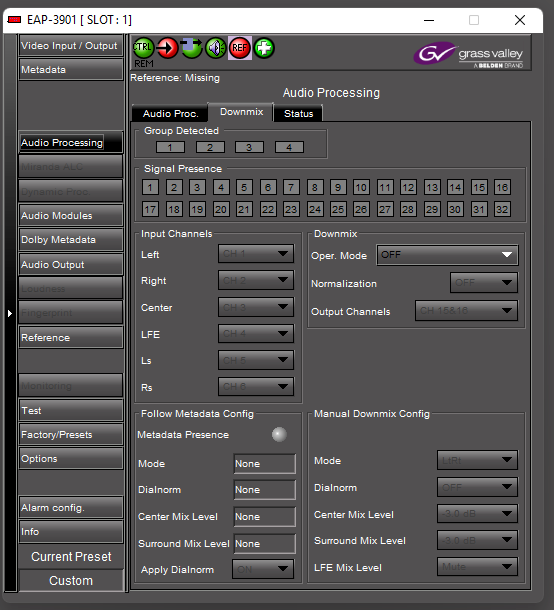 Miranda GV Densite3 Frame with (20) EAP-3901 Embedded Audio Processors